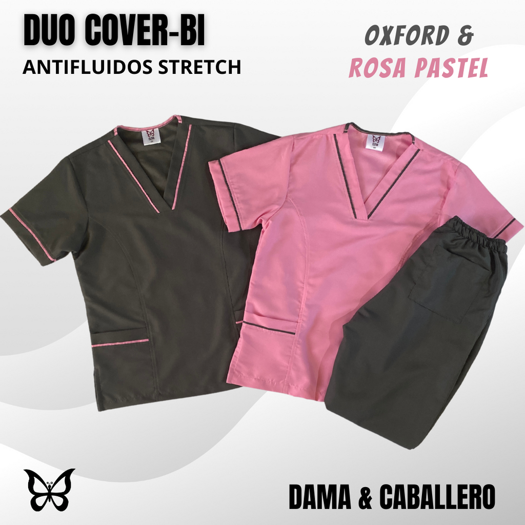 DÚO COVER-BI - OXFORD & ROSA PASTEL