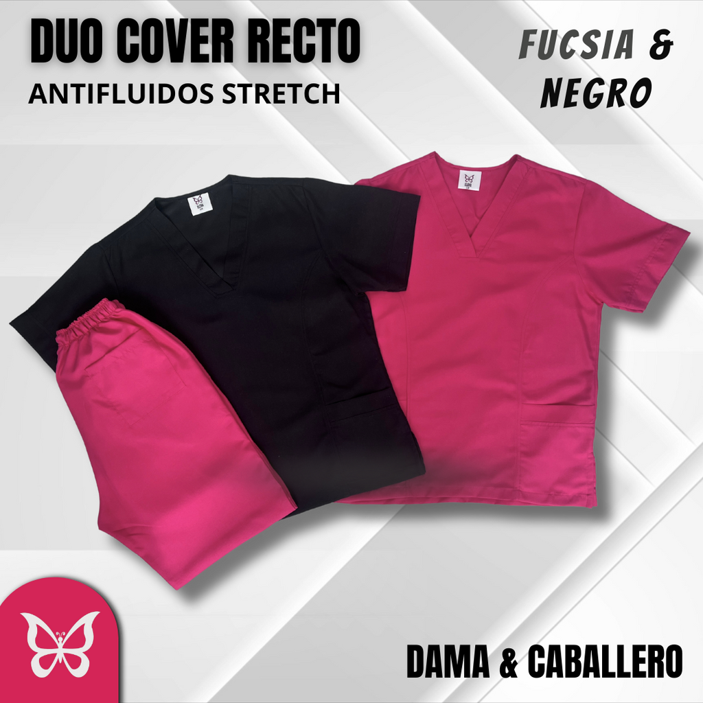 DÚO COVER RECTO - FUCSIA & NEGRO