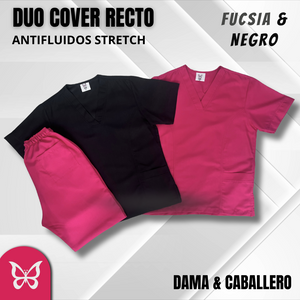 DÚO COVER RECTO - FUCSIA & NEGRO