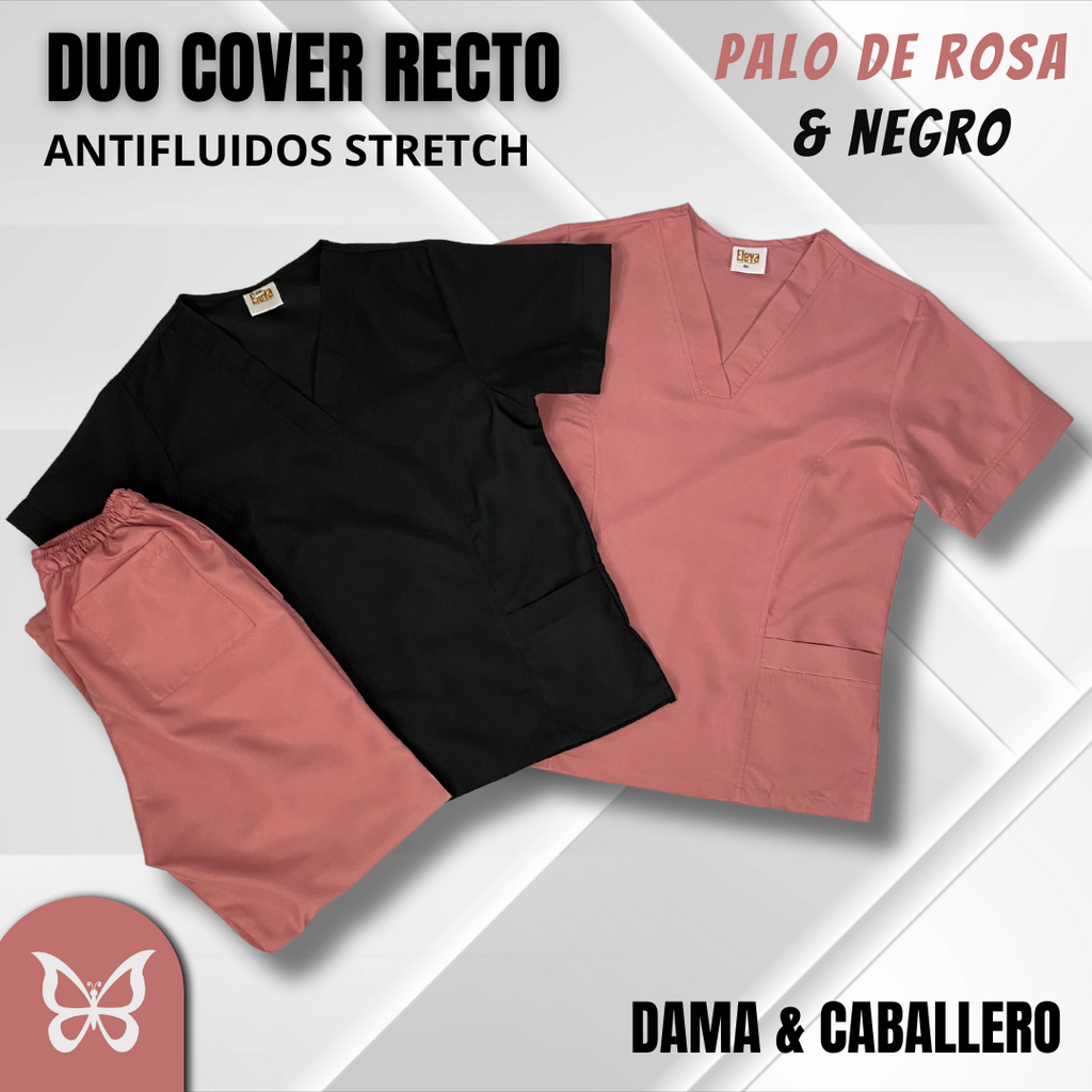 DÚO COVER RECTO - PALO DE ROSA & NEGRO