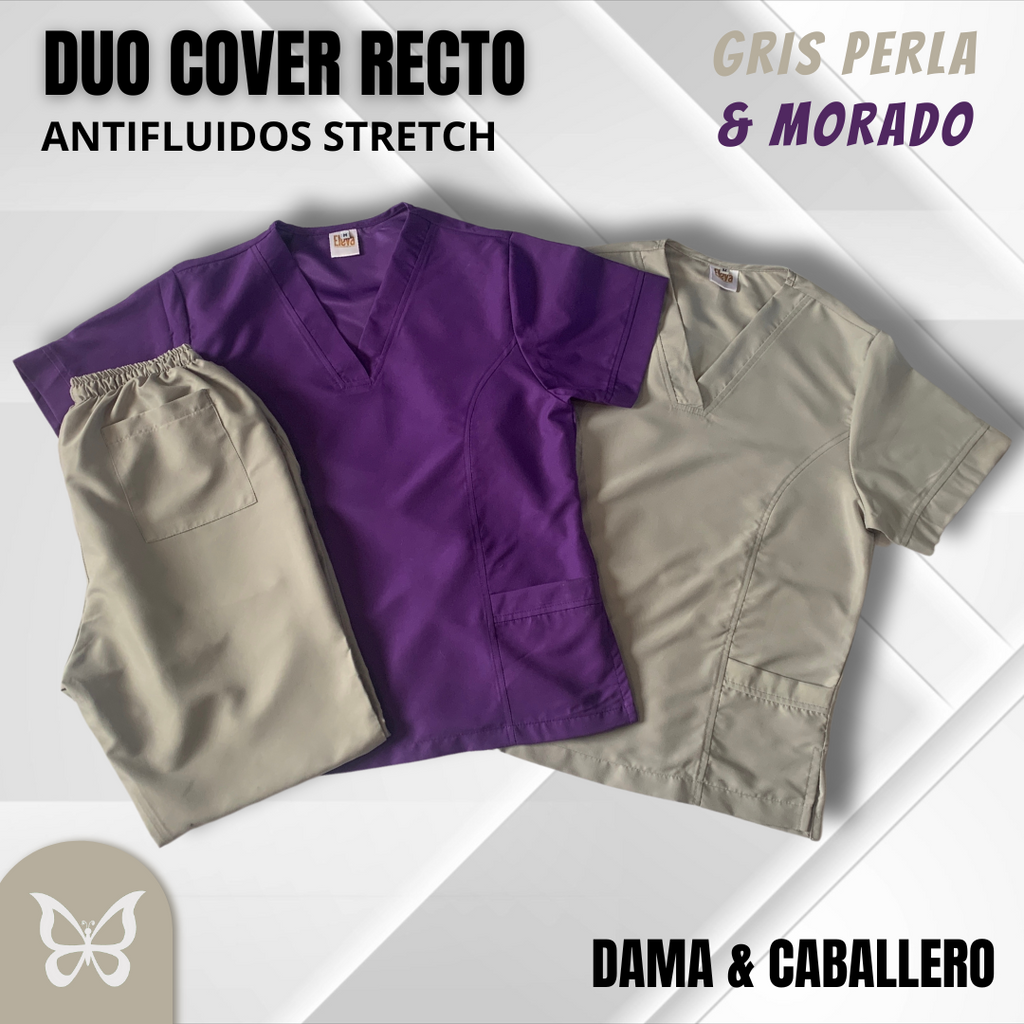 DÚO COVER RECTO - GRIS PERLA & MORADO