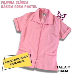 PIEZA ÚNICA - FILIPINA CLÍNICA ROSA PASTEL TALLA M DAMA