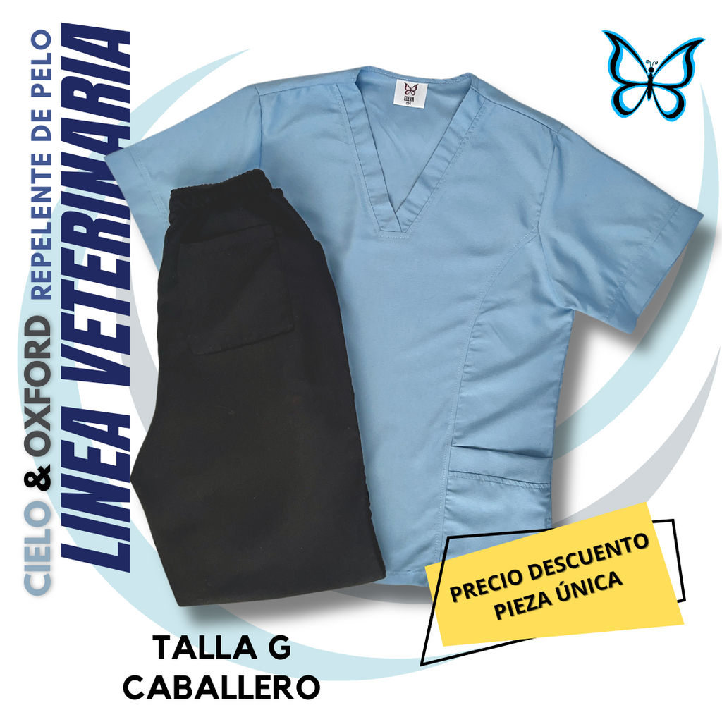 PIEZA ÚNICA - UQ DE LINEA VET  CIELO & OXFORD TALLA G CABALLERO