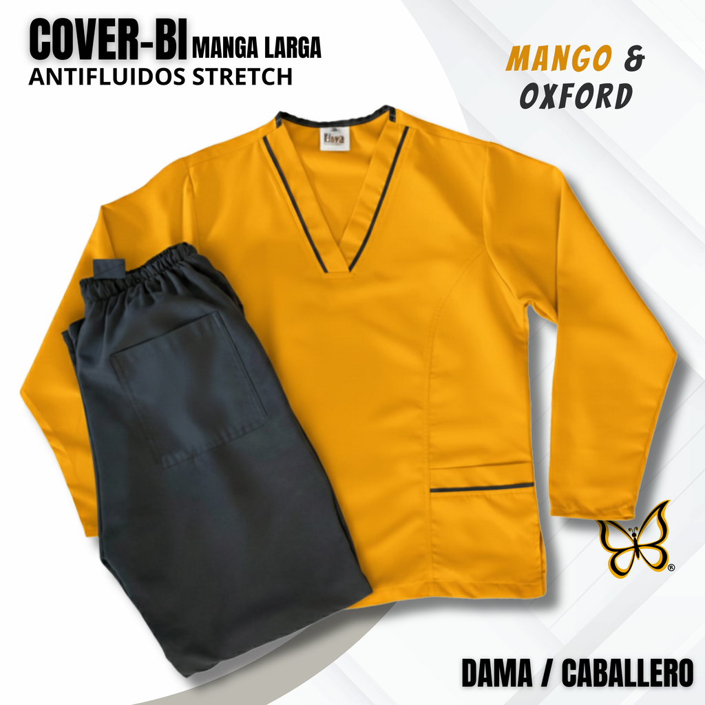 SCRUB COVER-BI MANGA LARGA MANGO & OXFORD