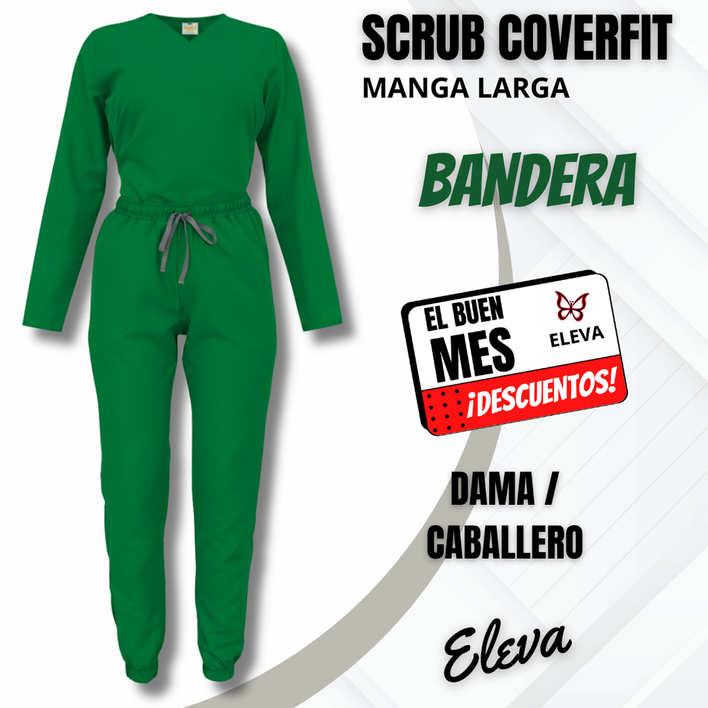 SCRUB COVERFIT BANDERA - MANGA LARGA