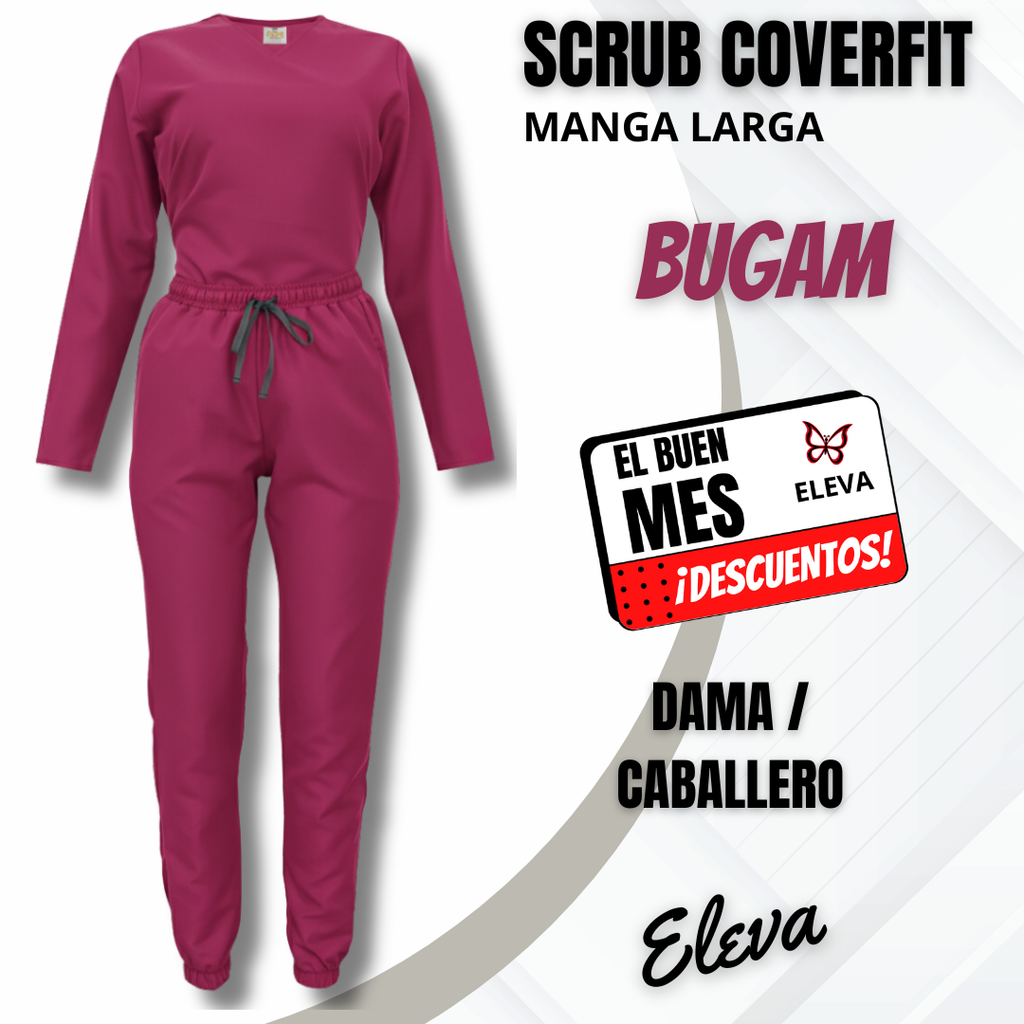 SCRUB COVERFIT BUGAM - MANGA LARGA