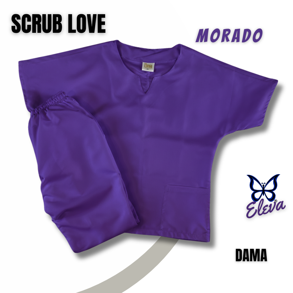 Scrub LOVE MORADO