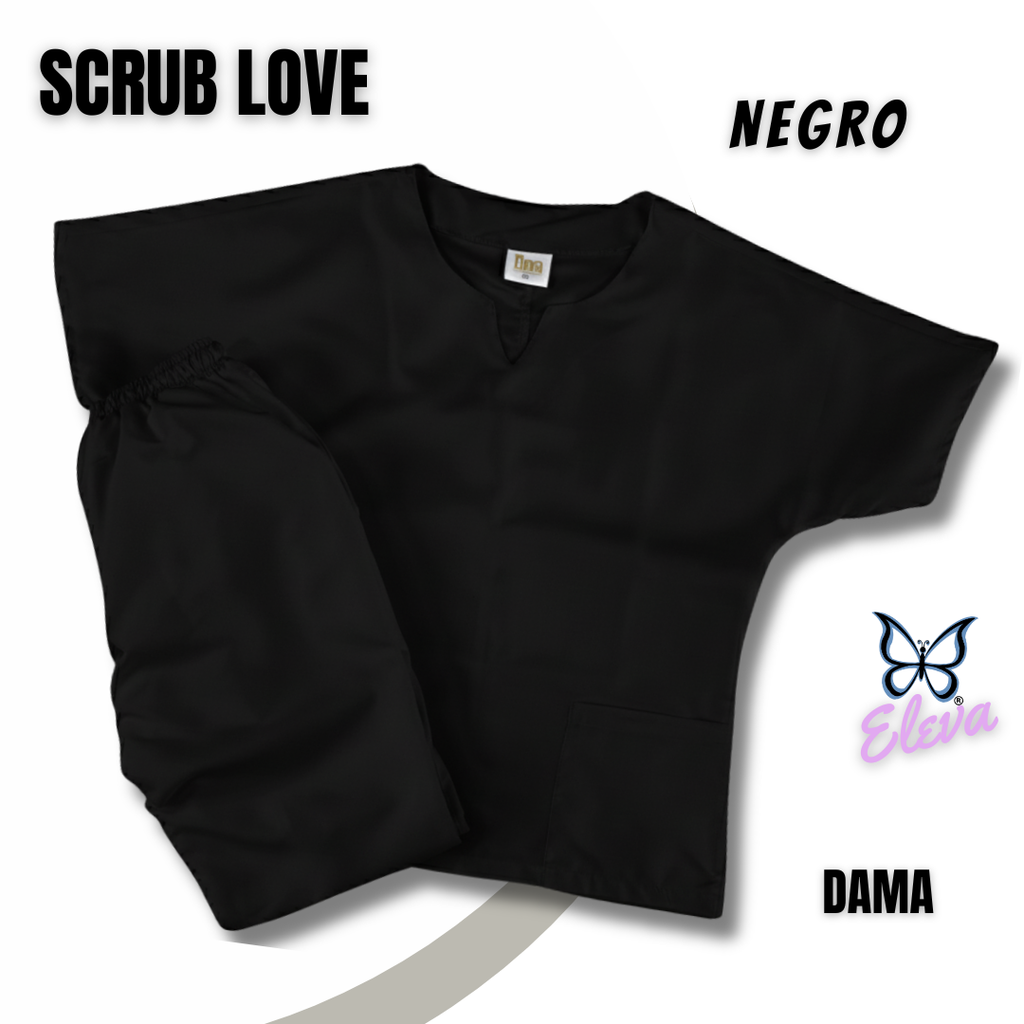 Scrub LOVE NEGRO