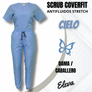 SCRUB COVERFIT CIELO