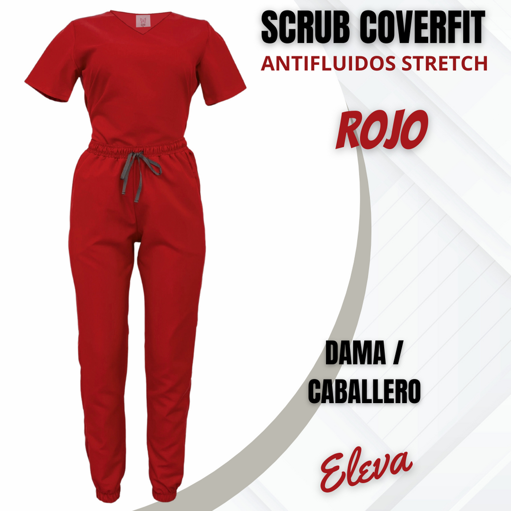 SCRUB COVERFIT ROJO