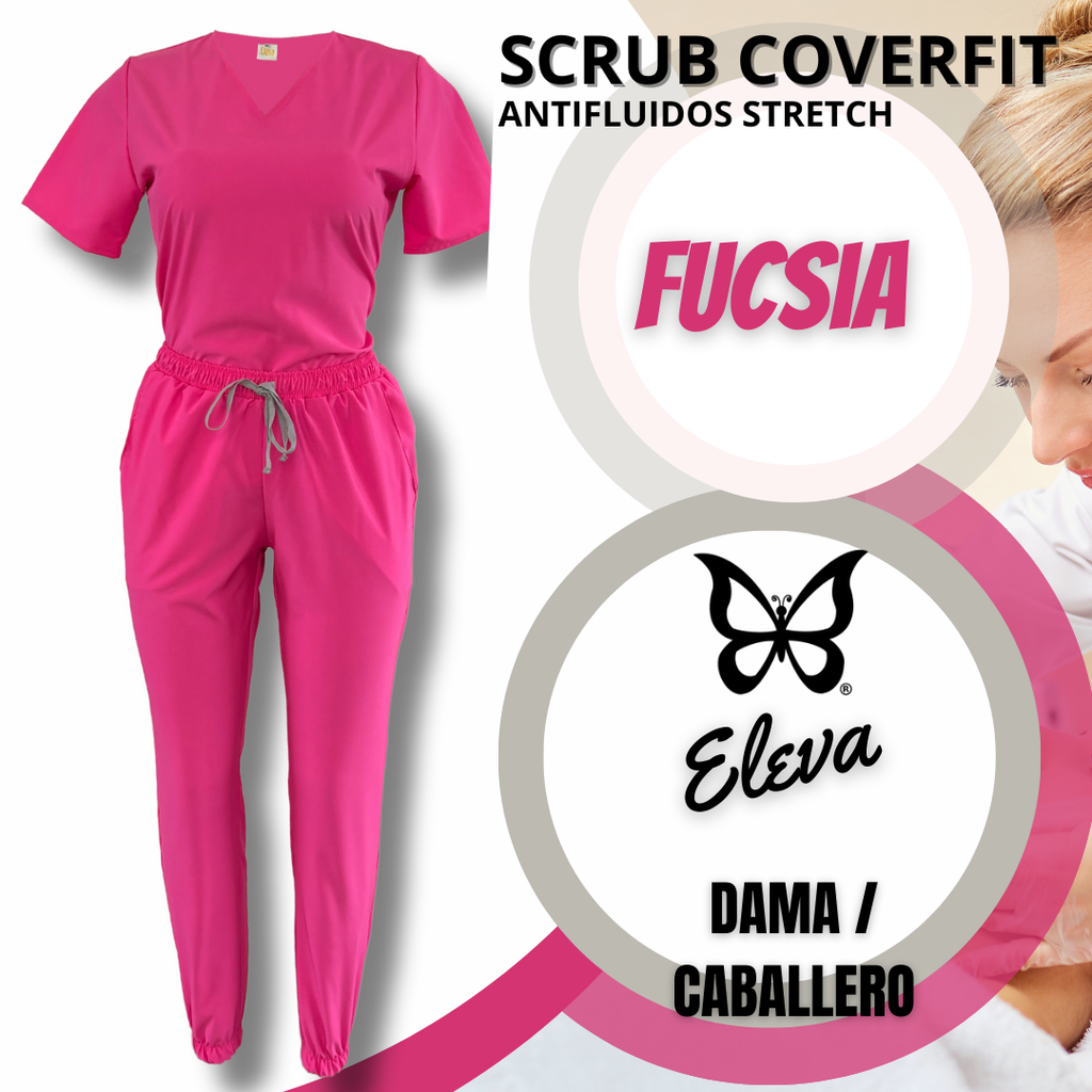 SCRUB COVERFIT FUCSIA