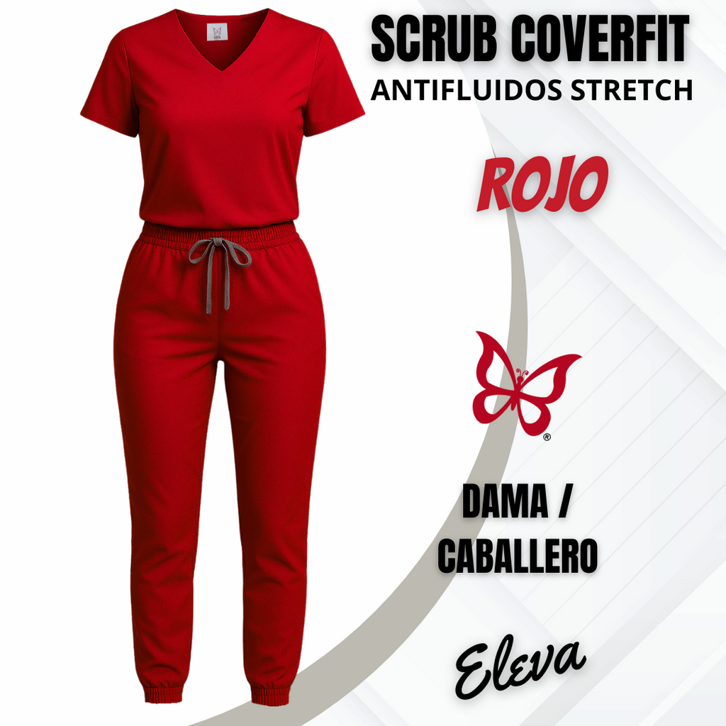 SCRUB COVERFIT ROJO