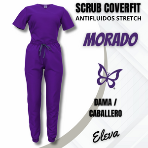 SCRUB COVERFIT MORADO