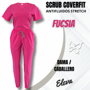 SCRUB COVERFIT FUCSIA
