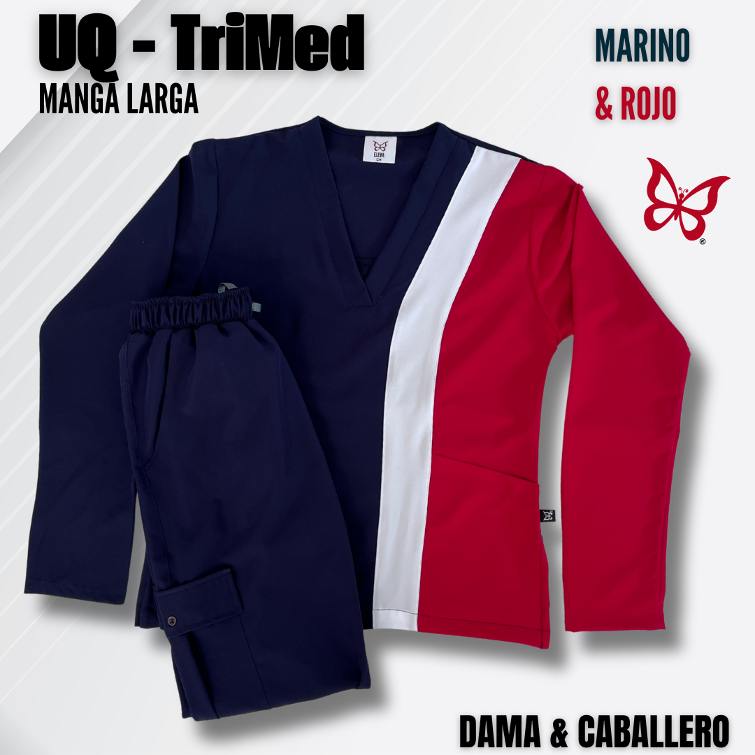 TRIMED manga larga - MARINO & ROJO
