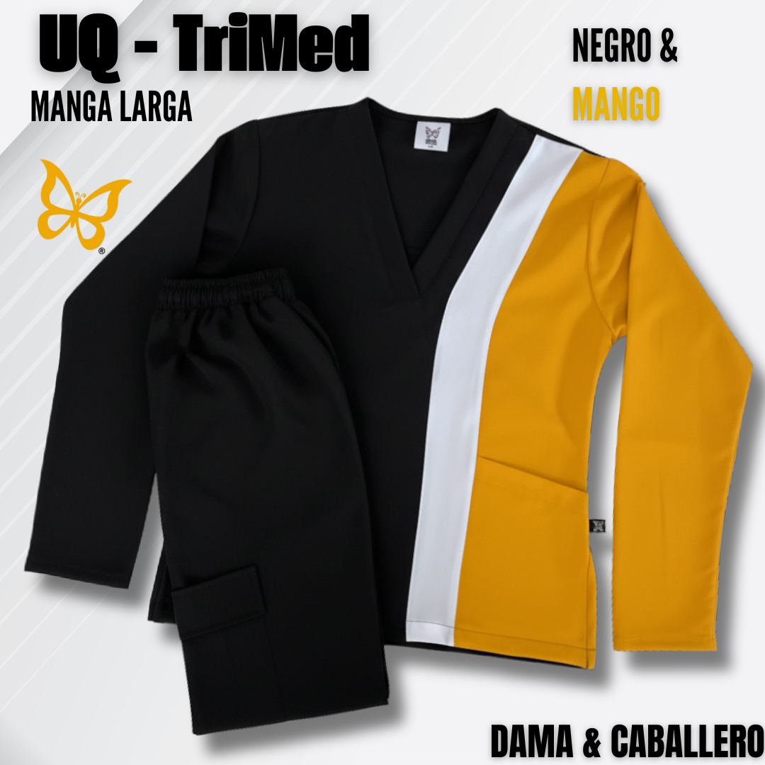 TRIMED manga larga - NEGRO & MANGO