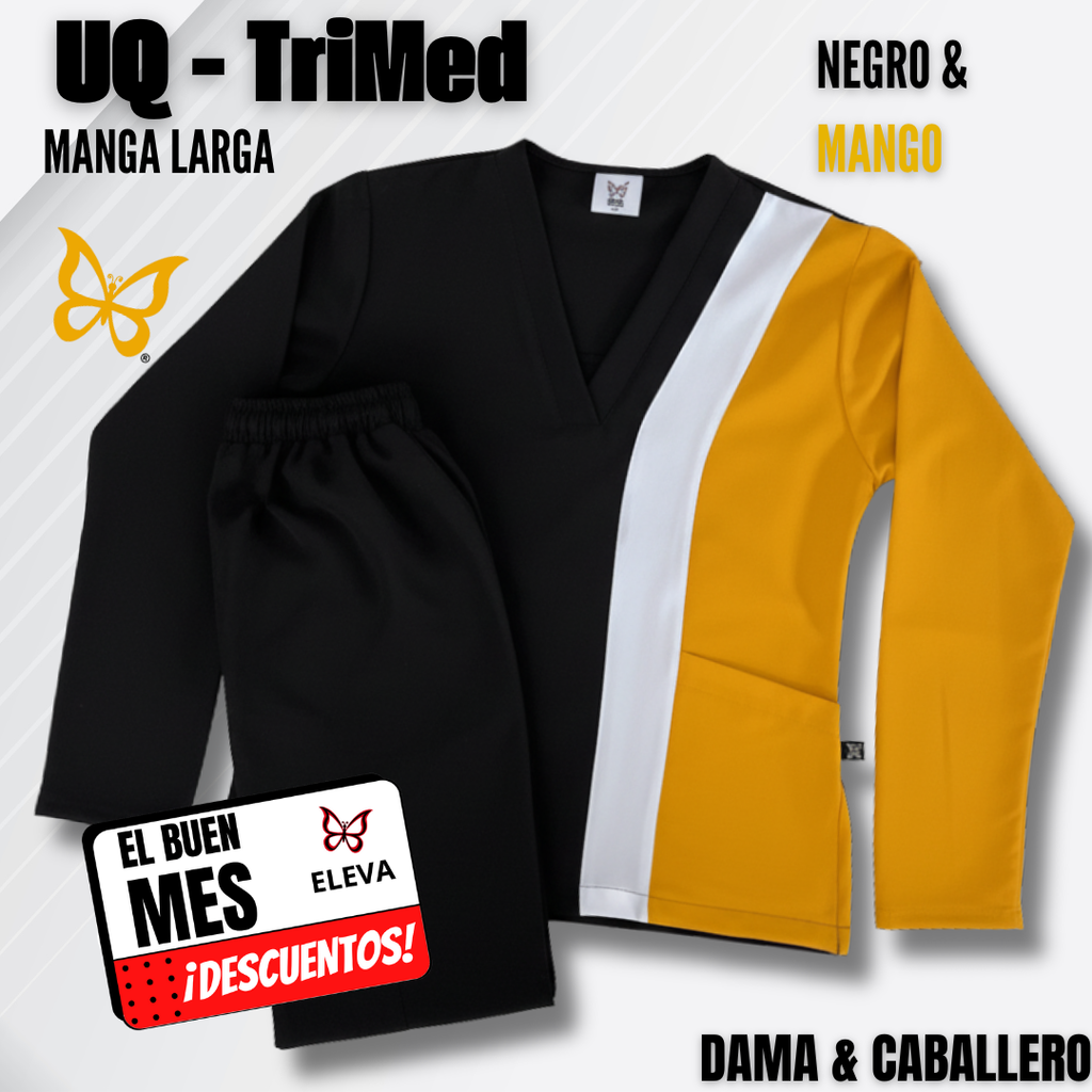TRIMED manga larga - NEGRO & MANGO