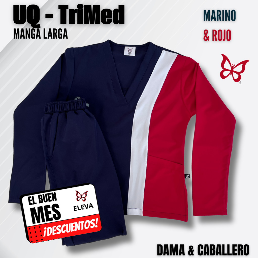 TRIMED manga larga - MARINO & ROJO
