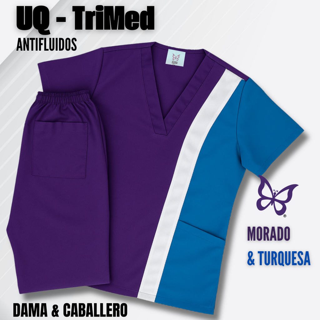 TRIMED ANTIFLUIDOS - MORADO & TURQUESA