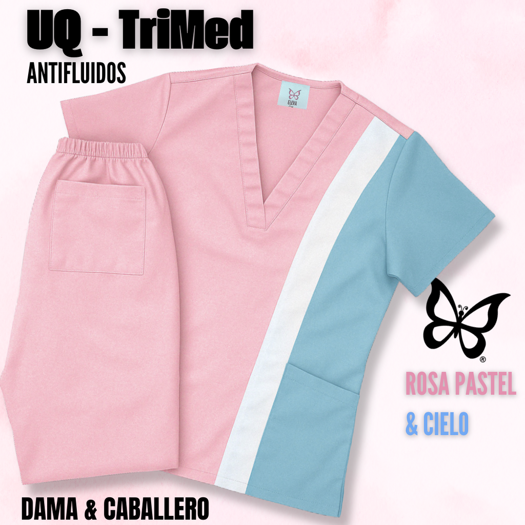 TRIMED ANTIFLUIDOS - ROSA PASTEL & CIELO