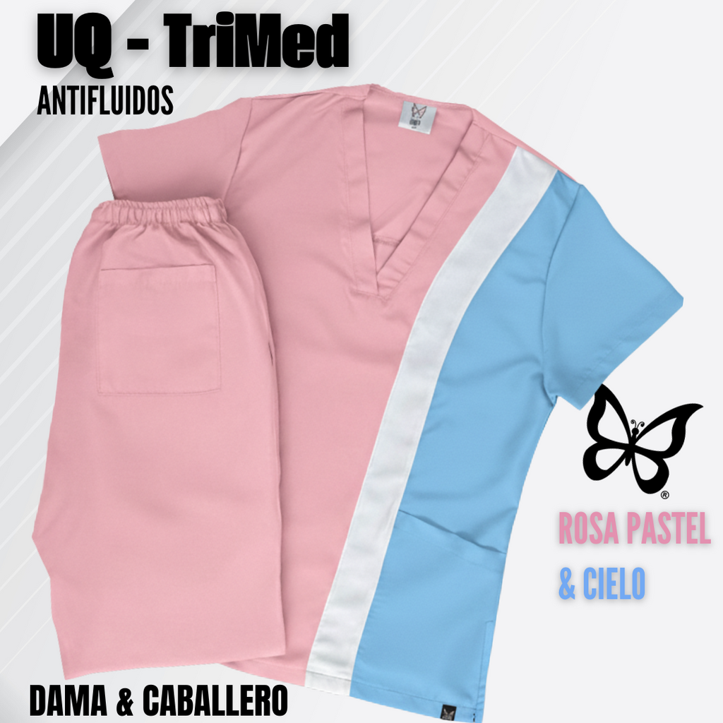 TRIMED ANTIFLUIDOS - ROSA PASTEL & CIELO