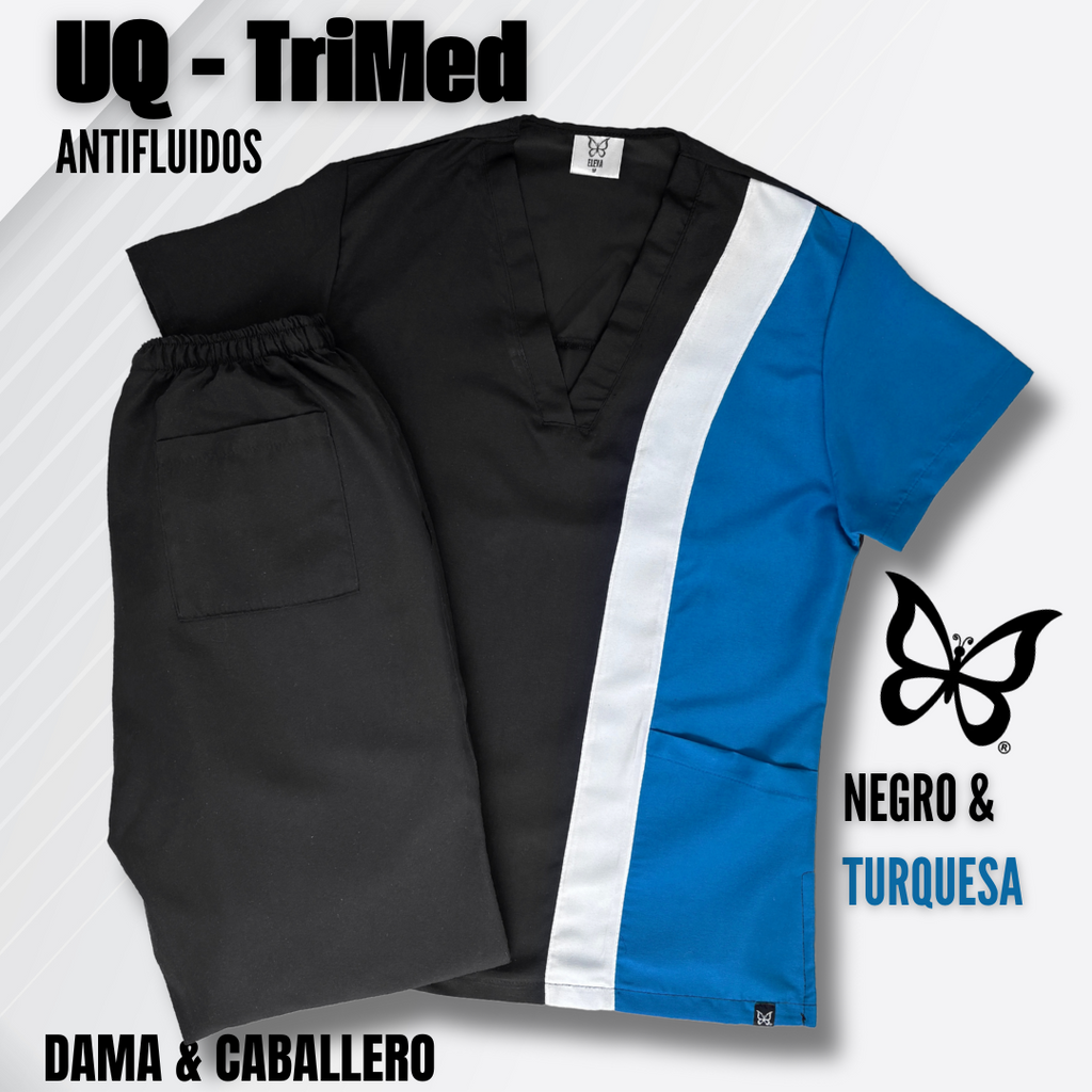 TRIMED ANTIFLUIDOS - NEGRO & TURQUESA