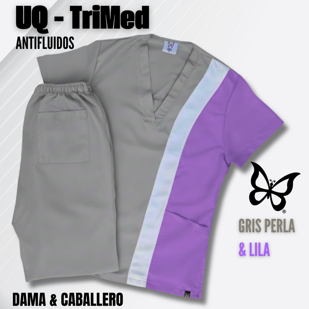 TRIMED ANTIFLUIDOS - GRIS PERLA & LILA