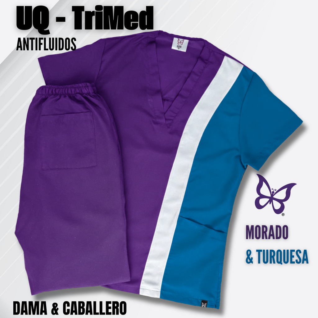 TRIMED ANTIFLUIDOS - MORADO & TURQUESA