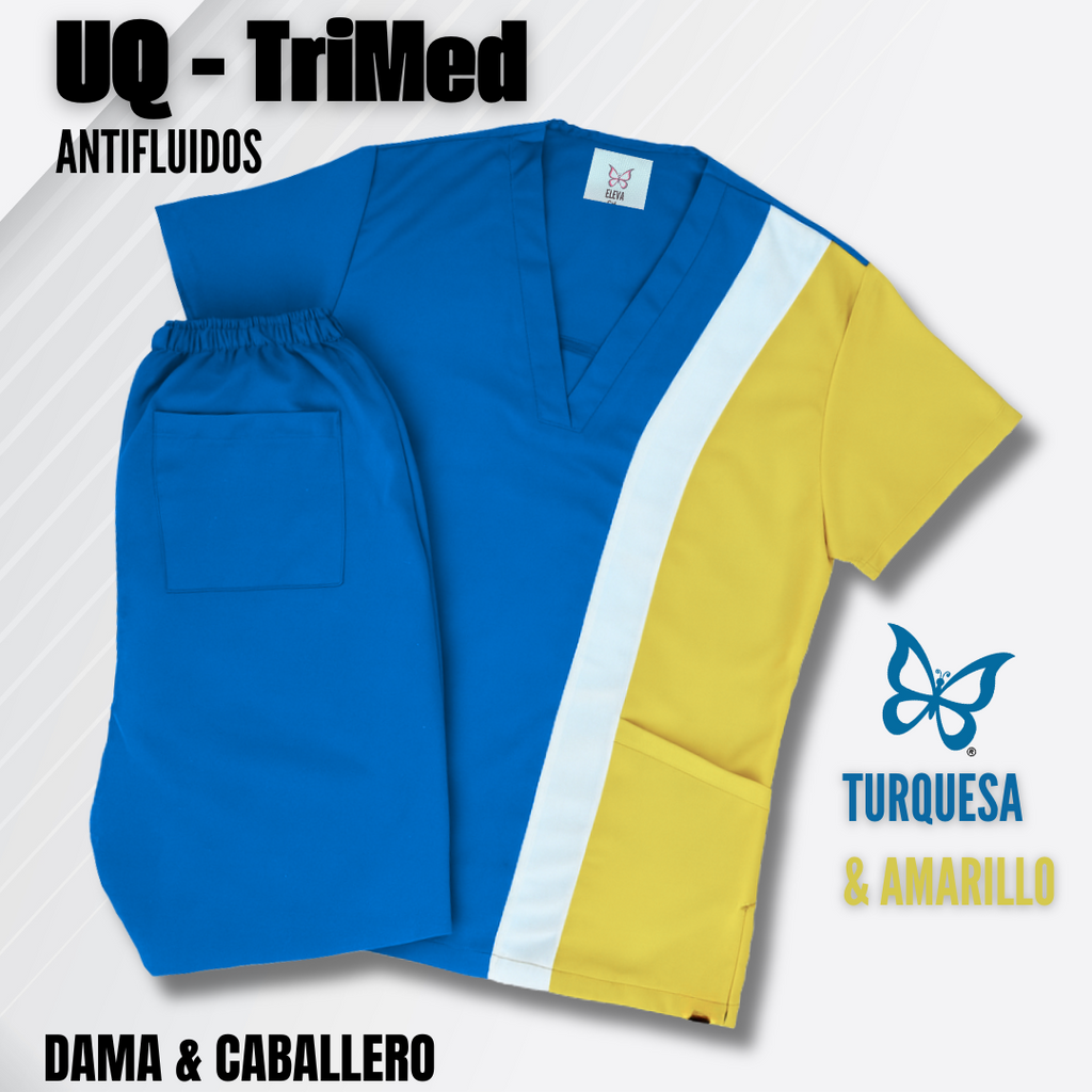 TRIMED ANTIFLUIDOS - TURQUESA & AMARILLO