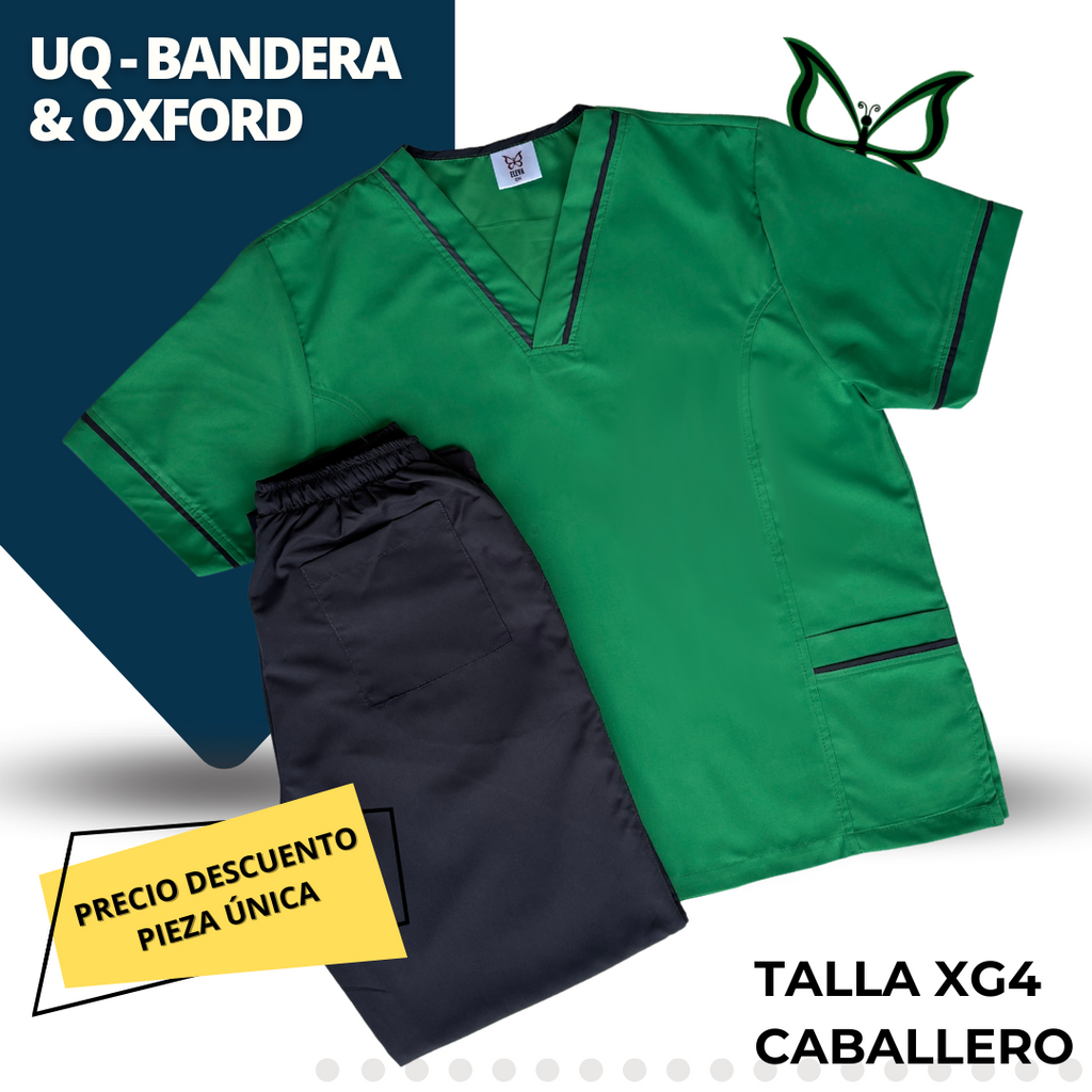 PIEZA ÚNICA - UQ DE LÍNEA BANDERA & OXFORD TALLA XG4 CABALLERO