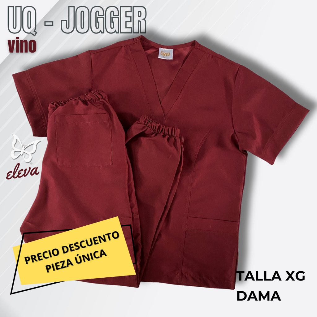 PIEZA ÚNICA - UQ JOGGER VINO TALLA XG DAMA