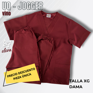 PIEZA ÚNICA - UQ JOGGER VINO TALLA XG DAMA