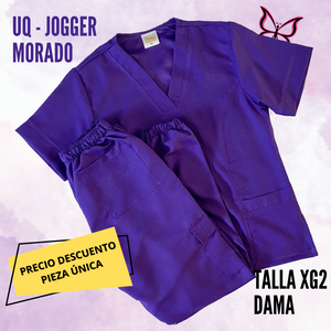 PIEZA ÚNICA - UQ JOGGER MORADO TALLA XG2 DAMA