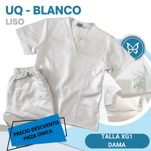 PIEZA ÚNICA - UQ DE LINEA BLANCO LISO TALLA XG1 DAMA