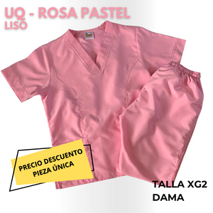PIEZA ÚNICA - UQ DE LINEA ROSA PASTEL LISO TALLA XG2 DAMA