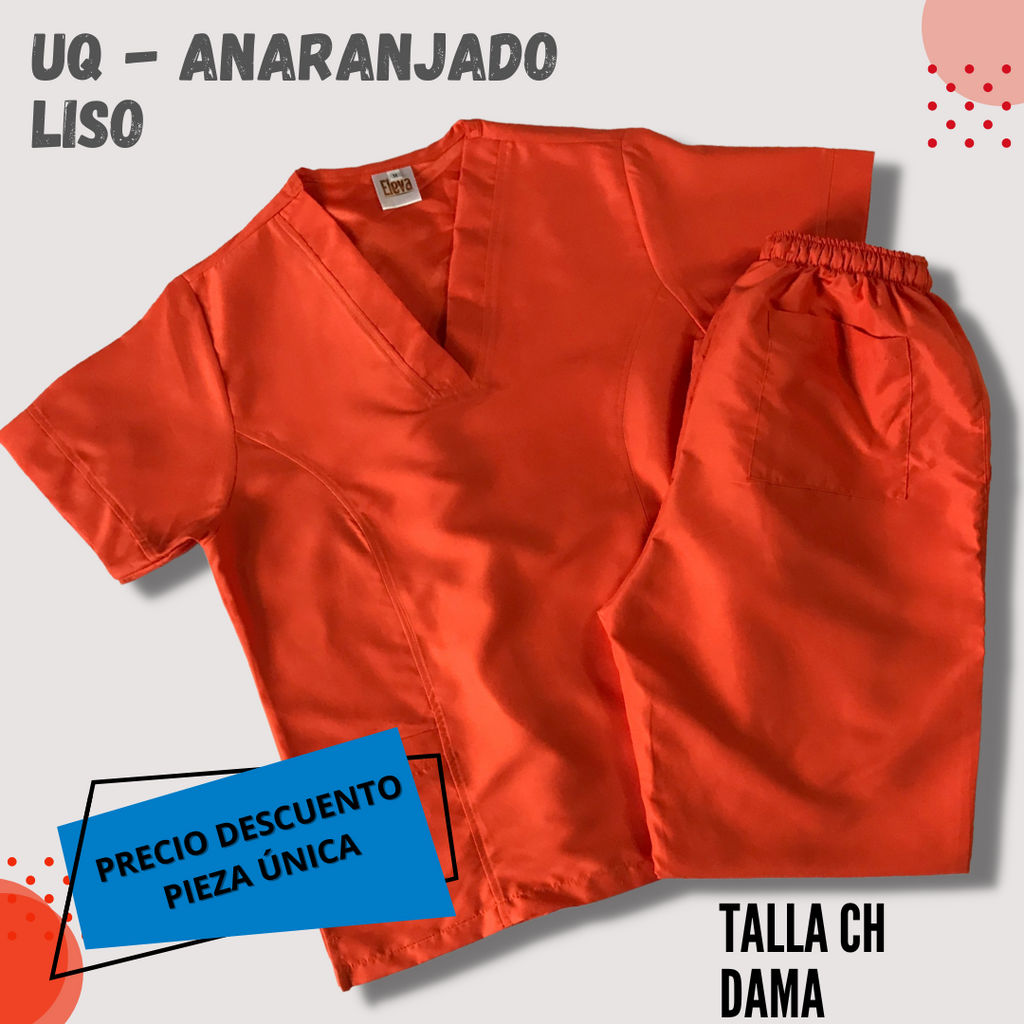 PIEZA ÚNICA - UQ ANARANJADO LISO TALLA CH DAMA