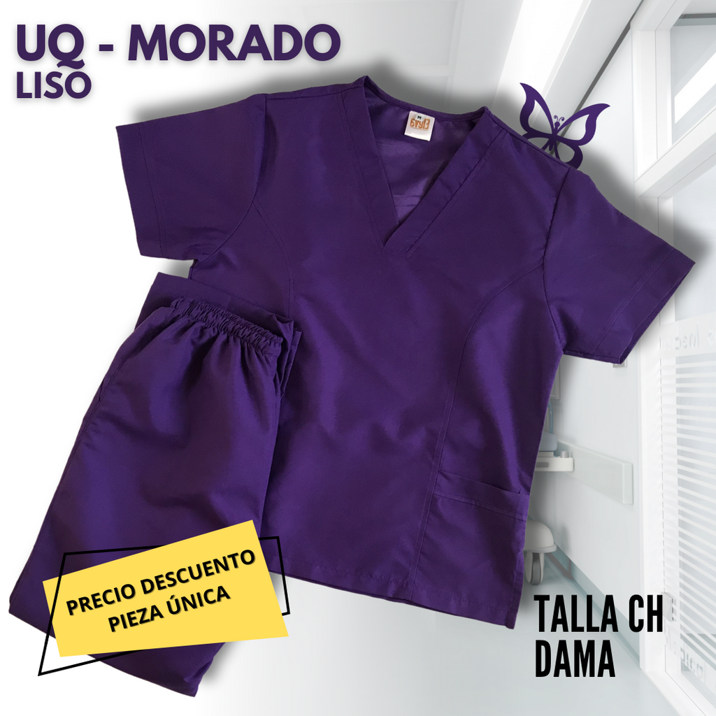 PIEZA ÚNICA - UQ DE LINEA MORADO LISO TALLA CH DAMA