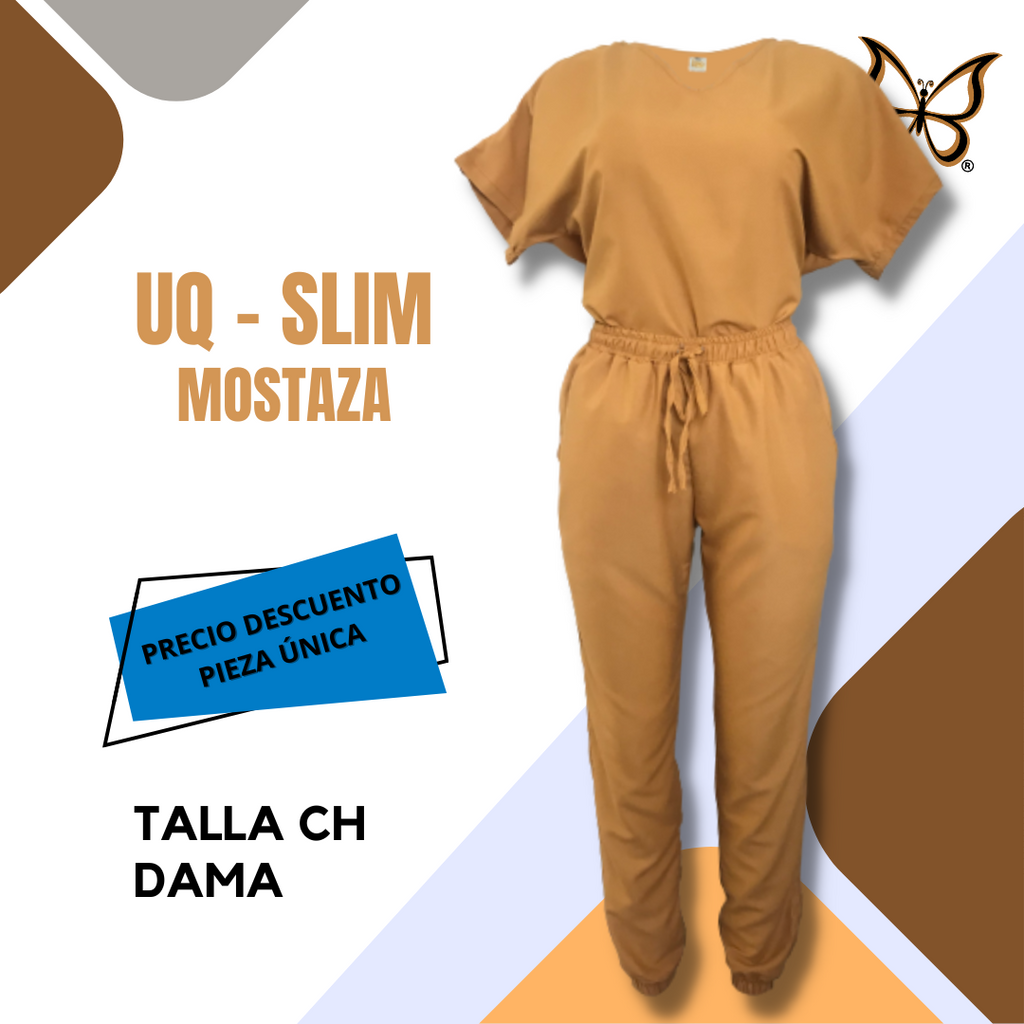 PIEZA ÚNICA - UQ SLIM MOSTAZA TALLA CH DAMA