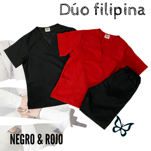 DÚO FILIPINA - NEGRO & ROJO