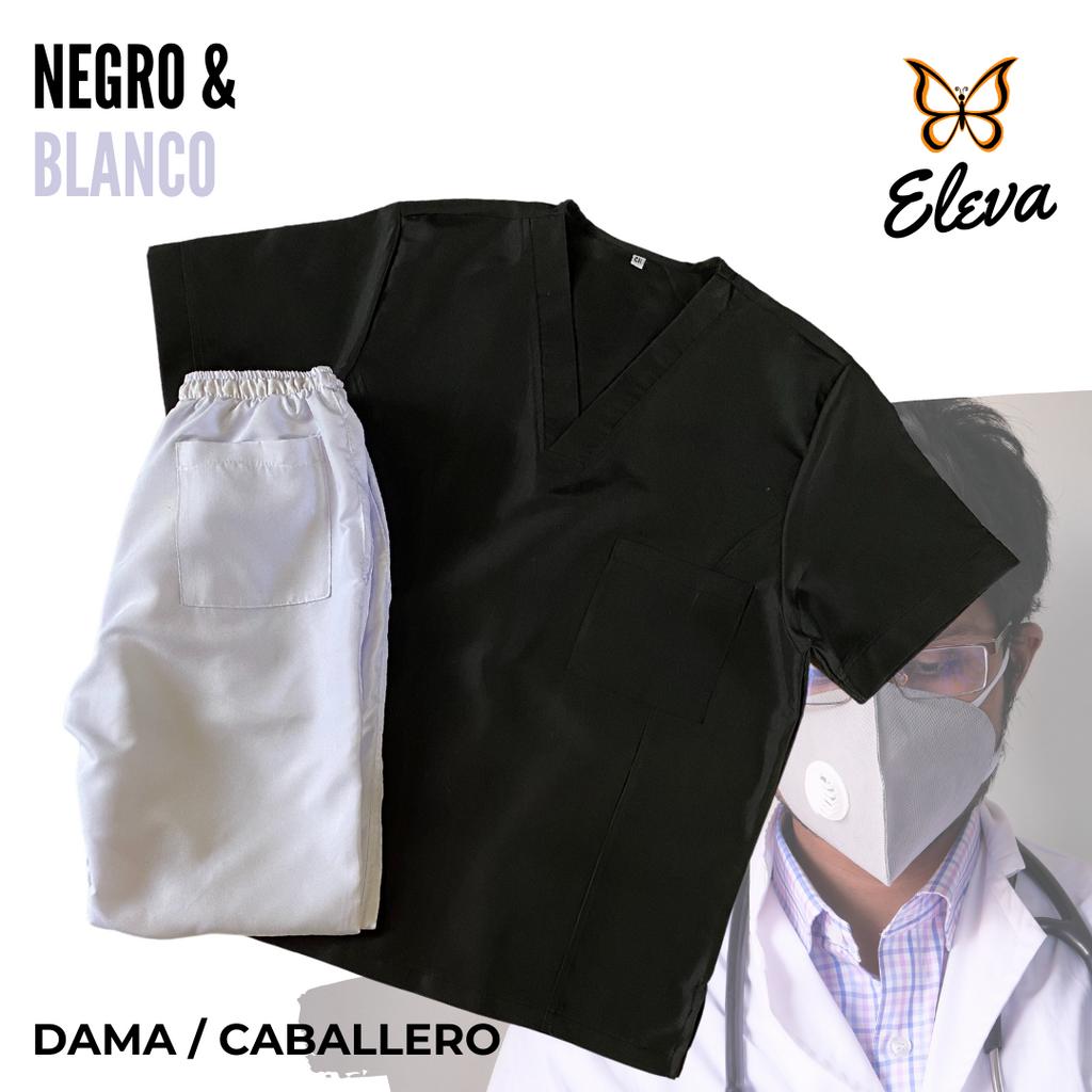 UQ - NEGRO & BLANCO LISO
