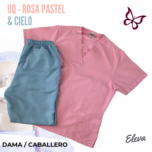 UQ - ROSA PASTEL & CIELO LISO
