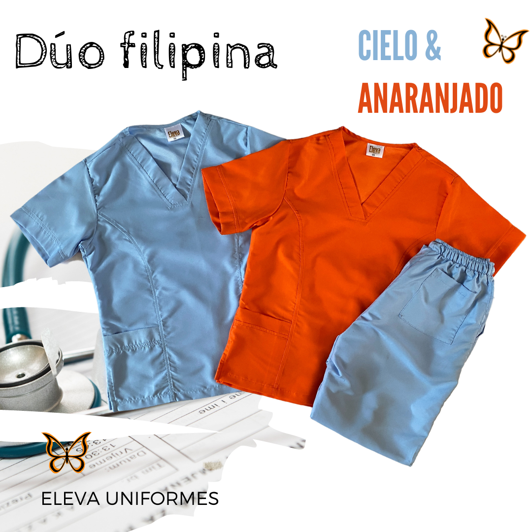 DÚO FILIPINA - CIELO & ANARANJADO